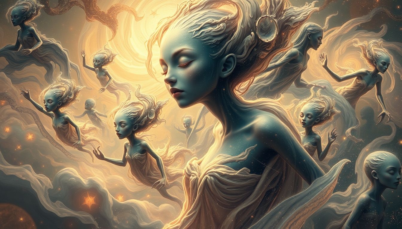 Dans plusieurs mythologies, les déformations symbolisent une transformation intérieure profonde.