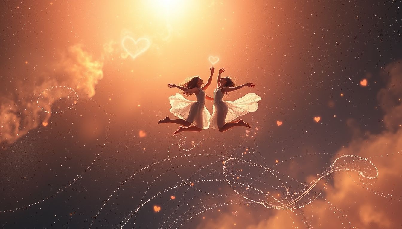 Sauter de joie symbolise l’espoir renaissant d’un amour retrouvé.