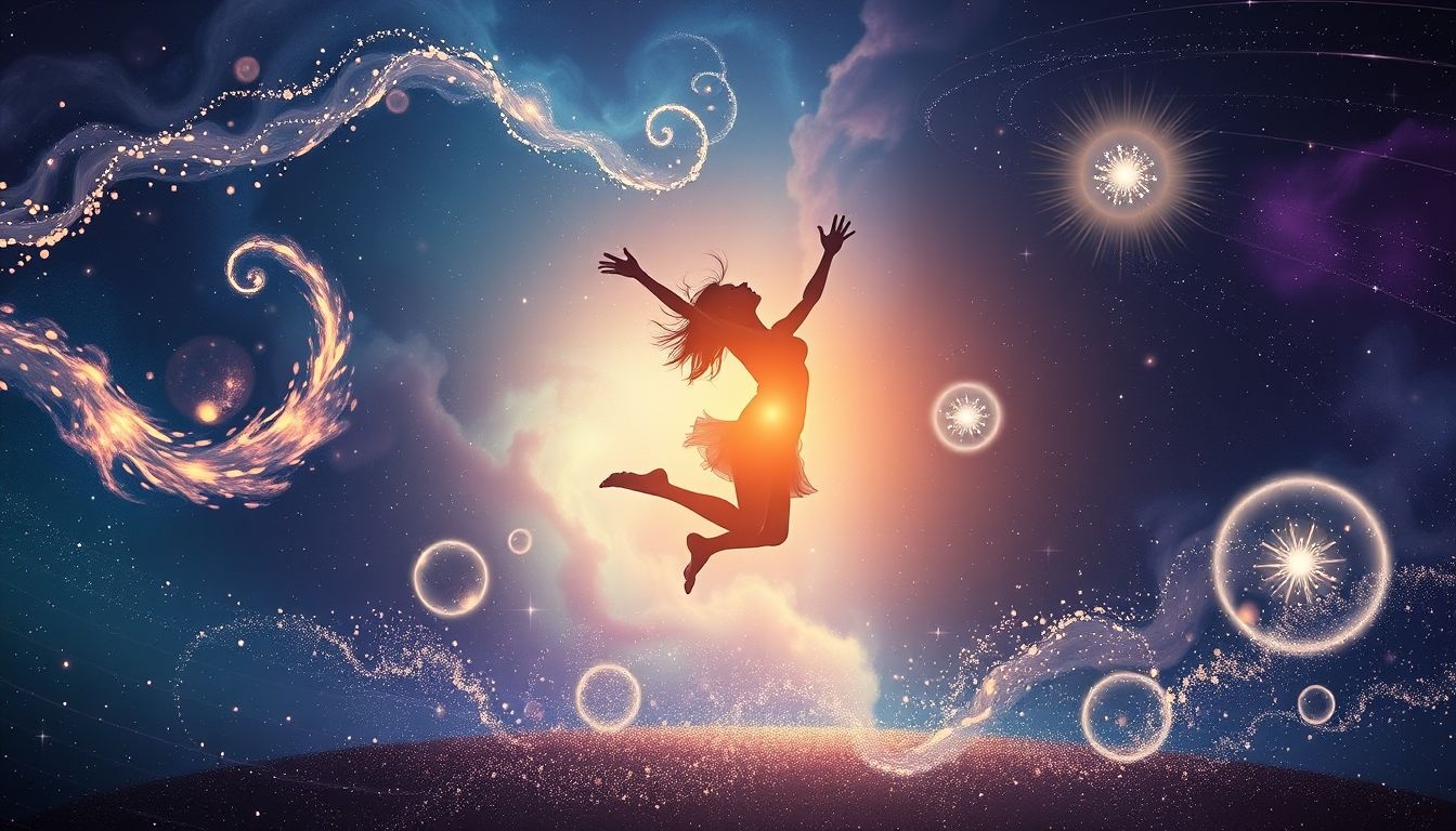 Sauter de joie reflète l’acceptation profonde de soi-même.