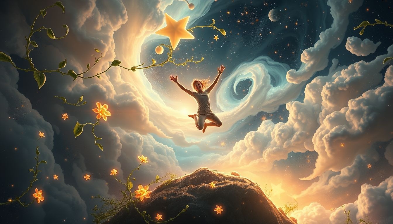 Sauter de joie révèle une harmonie profonde avec la nature environnante.