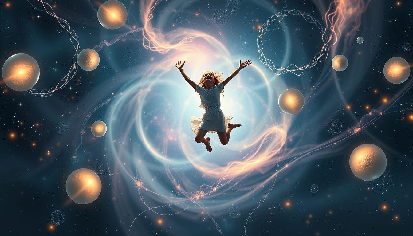 Sauter de joie symbolise la fin d'un conflit intérieur intense.