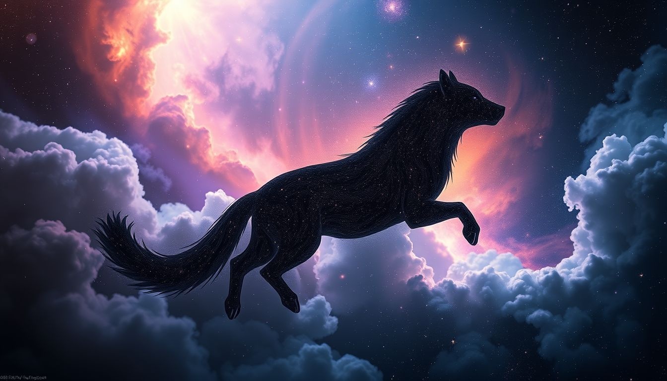 Rêver d'animal en ébène symbolise mystère et protection intérieure.