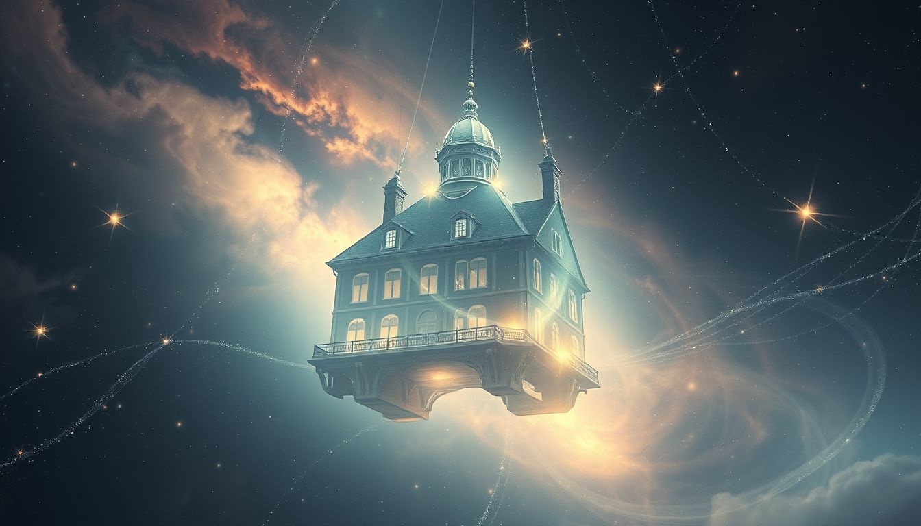 Vivre isolé dans une maison hantée symbolise peur et introspection profonde.