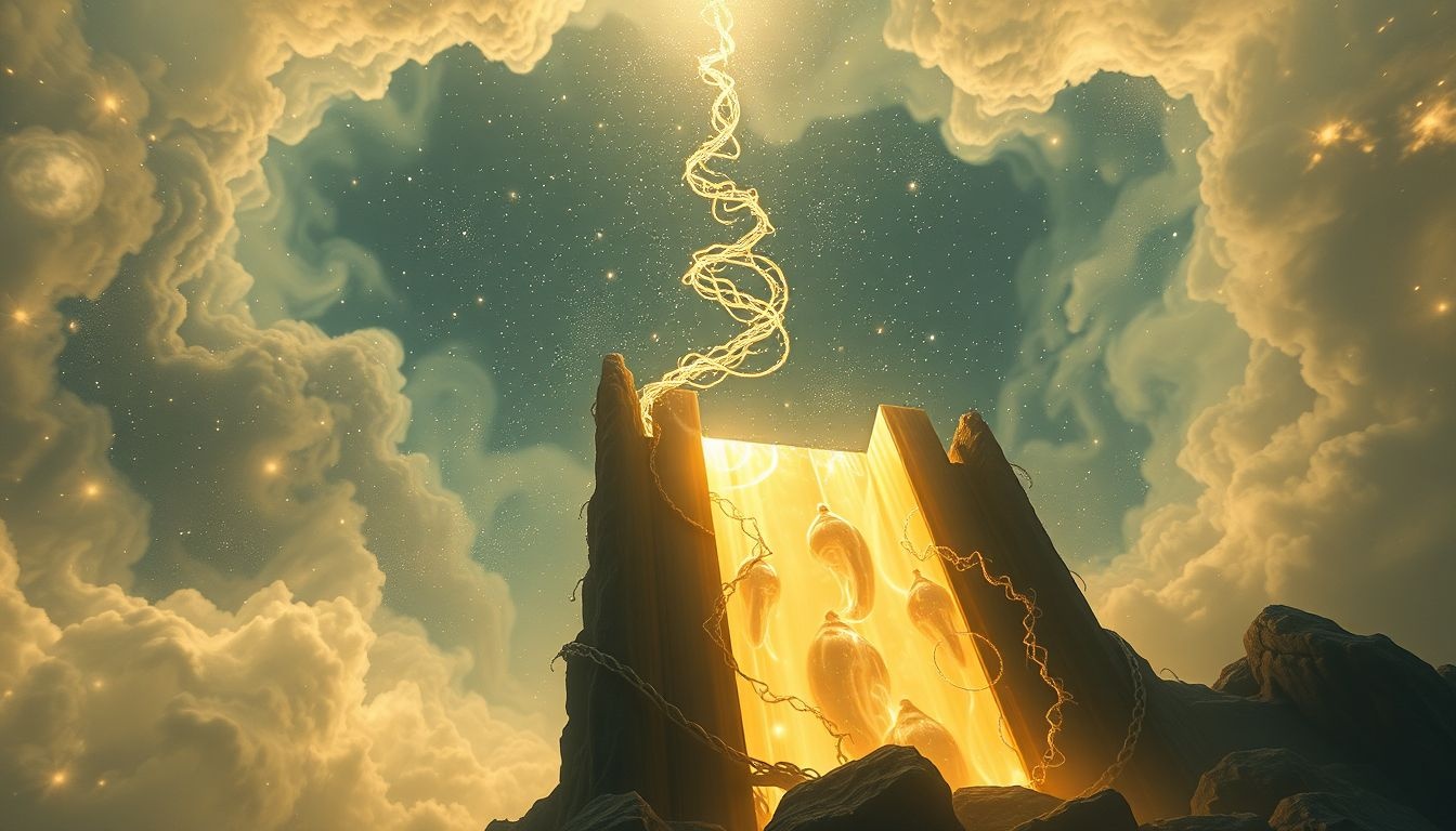 Les vrilles symbolisent l'ascension vers le succès grâce à la persévérance.