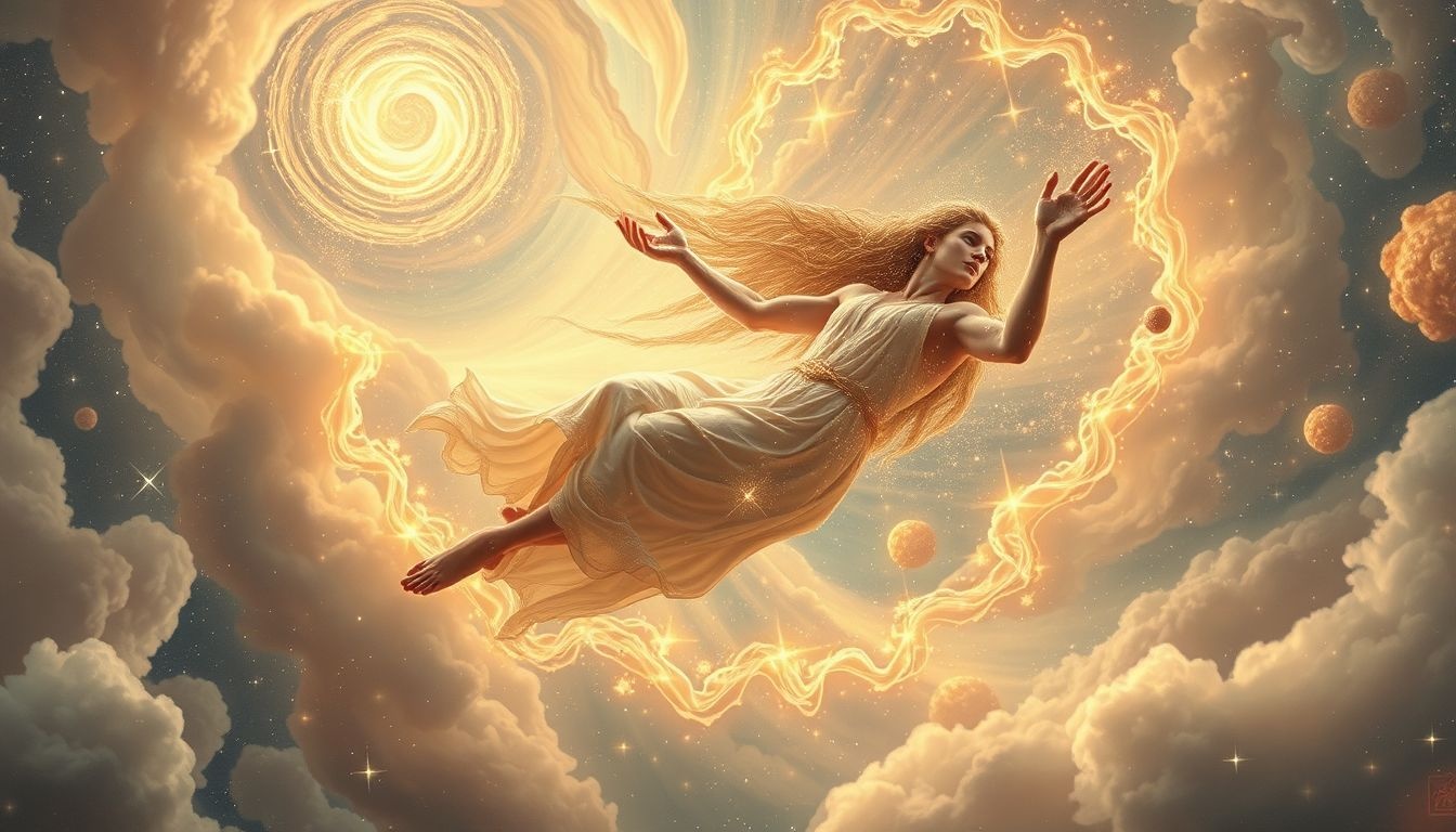 Rêver d'Asclépios voyageant symbolise quête innovante de guérison.