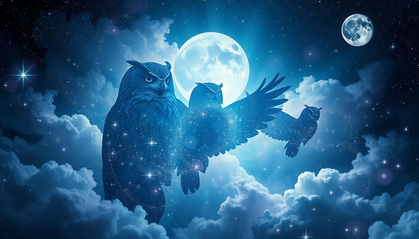 Le hibou rêve symbolise souvent la sagesse et l'intuition profonde.