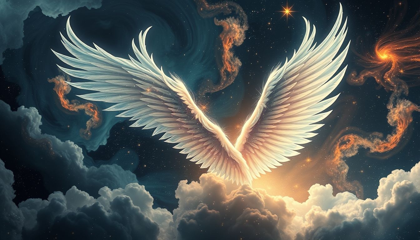 Les ailes symbolisent liberté intérieure et aspirations inconscientes profondes.