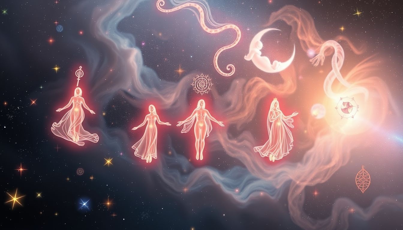 Chaque rêve révèle des symboles d'Asclépios et leur guérison.