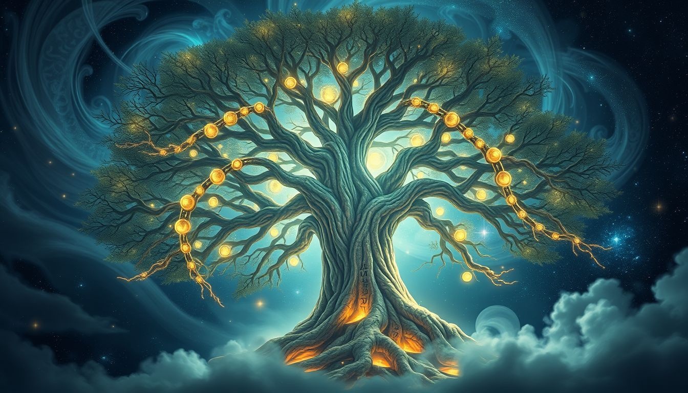 L'arbre géant symbolise la puissance, la sagesse et l'harmonie intérieure.