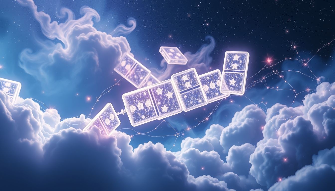 Les dominos symbolisent le destin, le karma et la guidance spirituelle.