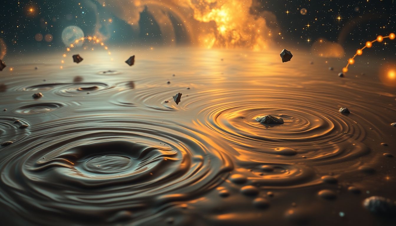 Les flaques boueuses symbolisent des émotions troubles et des défis personnels.