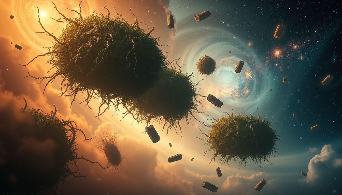 Des haies envahies symbolisent des obstacles intérieurs non résolus.