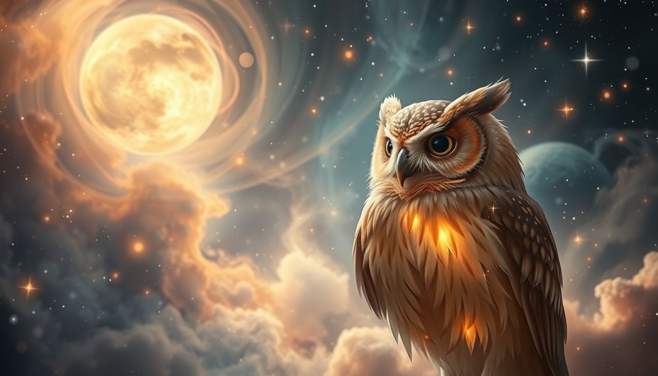 Le hibou brun symbolise souvent la sagesse et l'intuition profonde.
