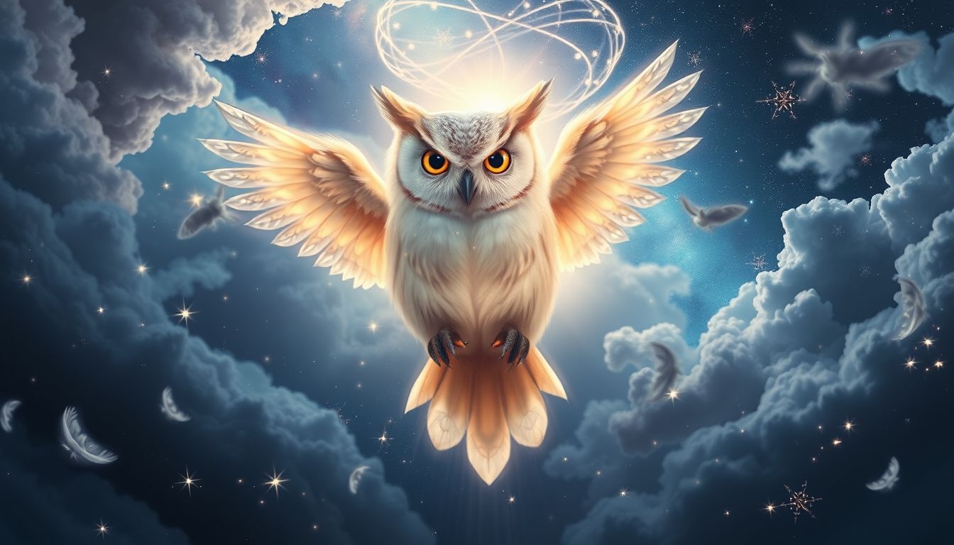 Le hibou symbolise la sagesse qui vous protège dans vos rêves.