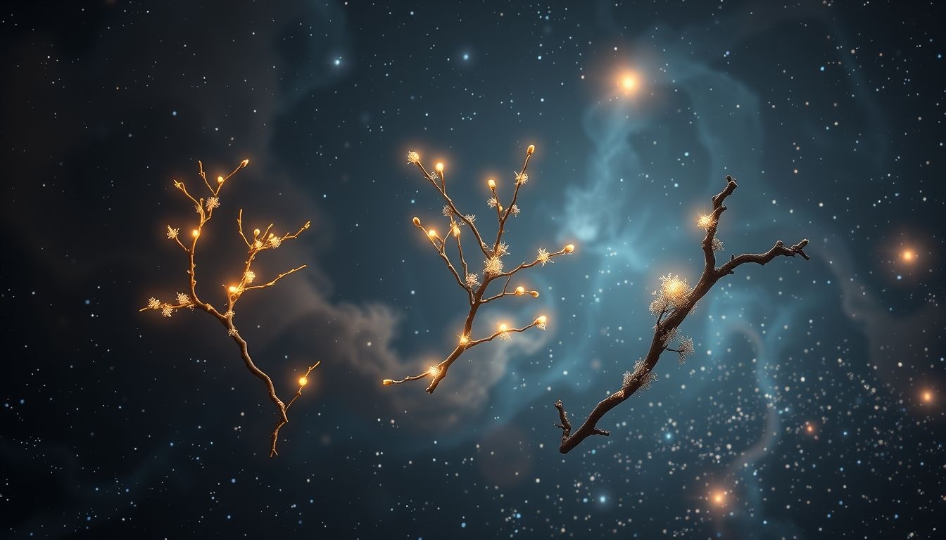 Une brindille fraîche symbolise souvent la vitalité et le renouveau.