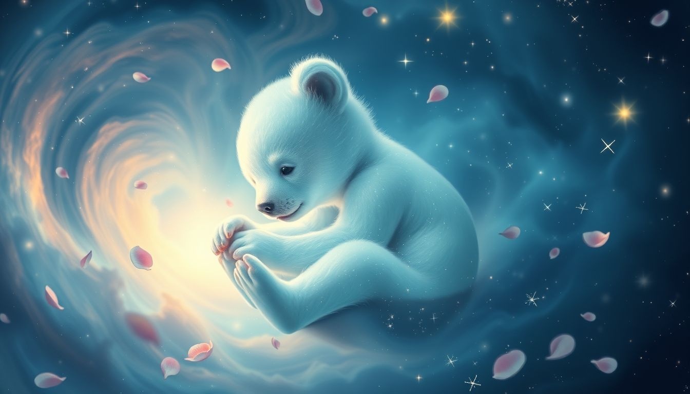 L'ourson symbolise souvent la douceur et la fragilité intérieure.