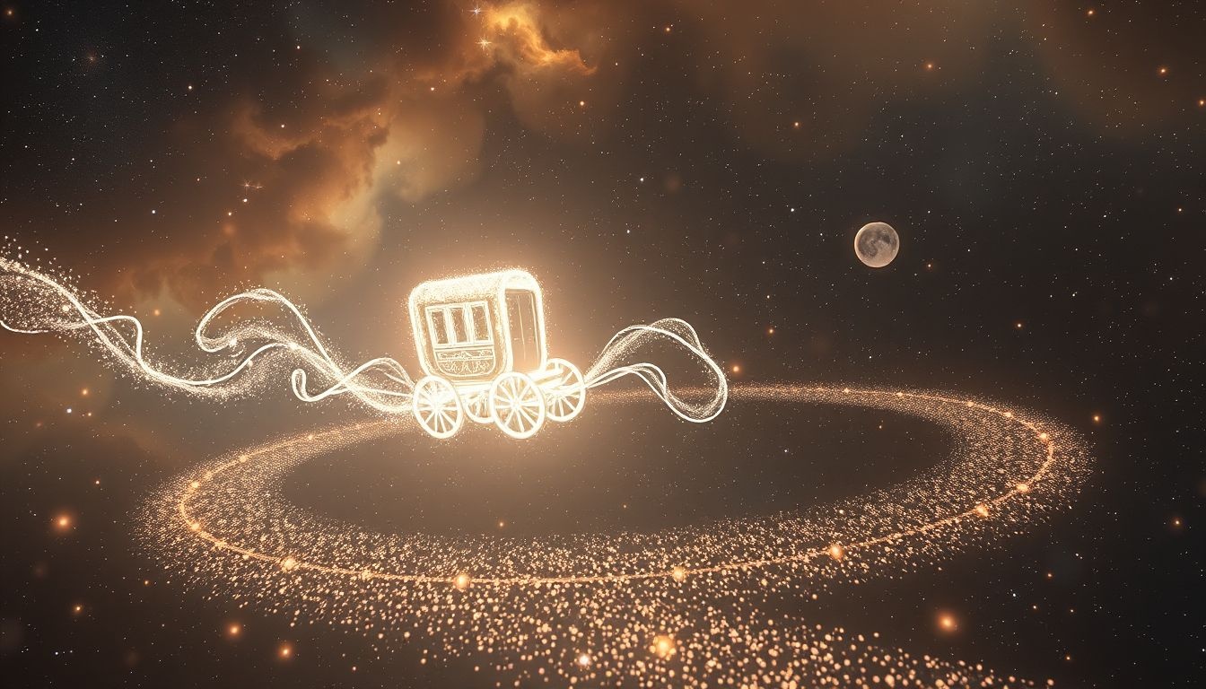 La calèche symbolise la maîtrise et le parcours de vie choisi.