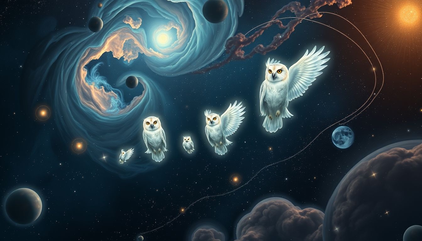 La taille du hibou en rêve symbolise la portée du message.