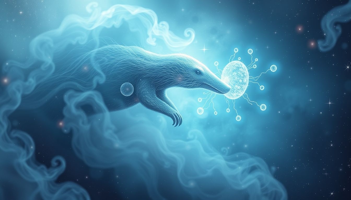 Le fourmilier symbolise souvent l'instinct de protection primal inconscient.