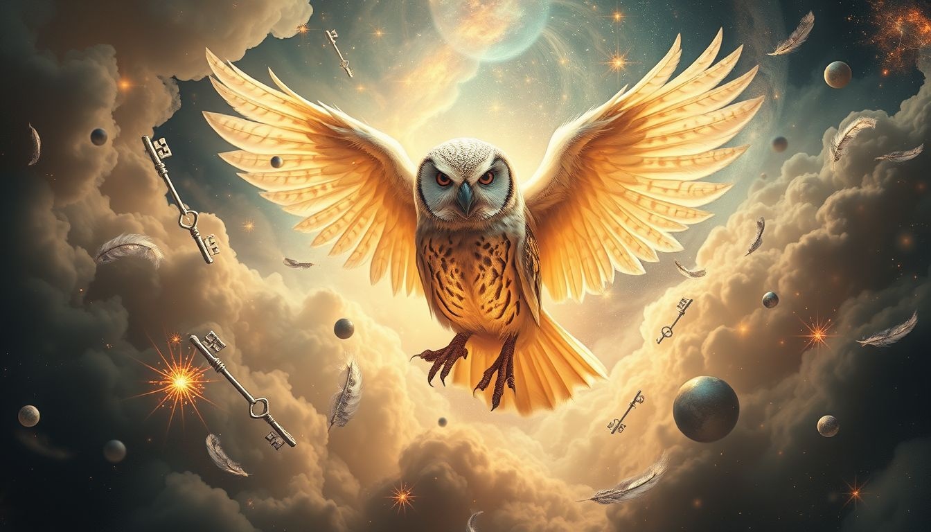 Le hibou symbolise la mort, mais aussi la renaissance spirituelle.