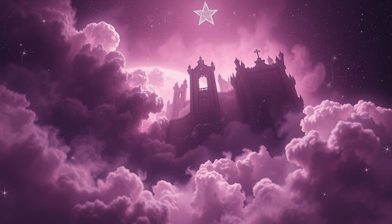 Le mauve foncé symbolise souvent le deuil et la métamorphose intérieure.