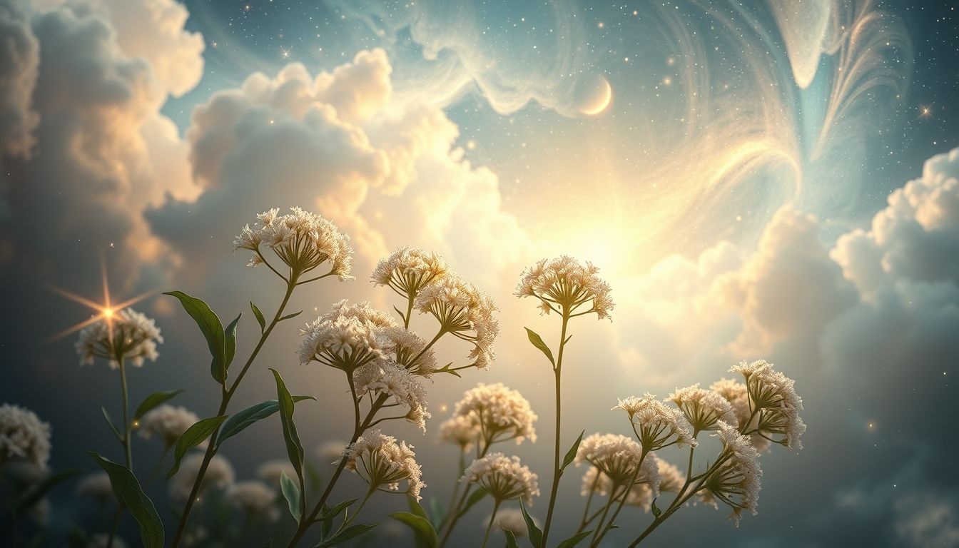 Le sureau fleuri symbolise la fertilité et renouveau abondant.