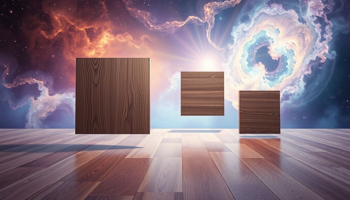 Le parquet en bois symbolise stabilité et connexion à la nature.