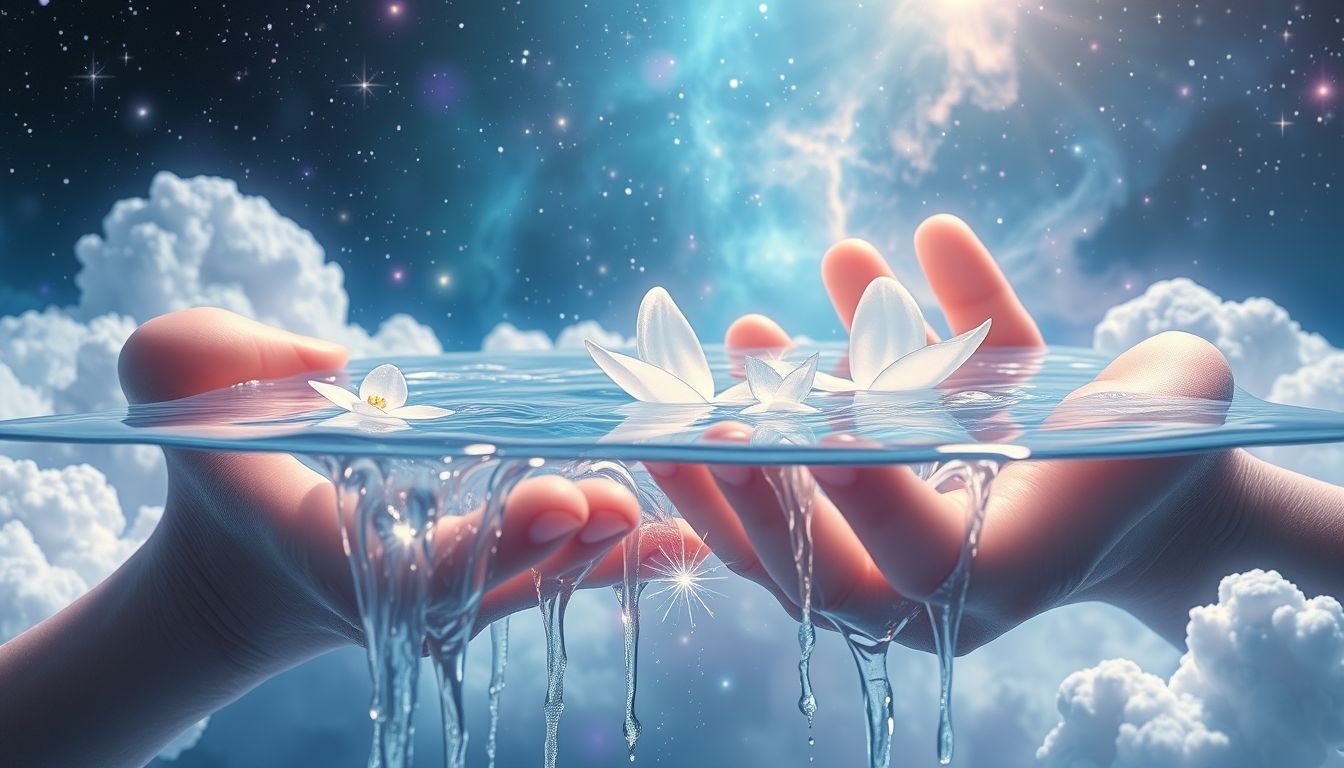 Rêver d’arroser à l’eau pure symbolise la purification intérieure et émotionnelle.