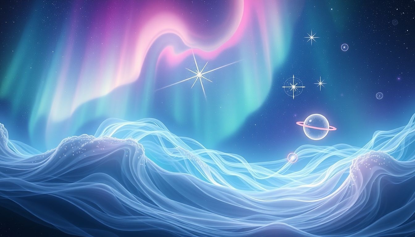 Rêver d’aurores boréales symbolise l’harmonie cosmique et l’éveil intérieur.