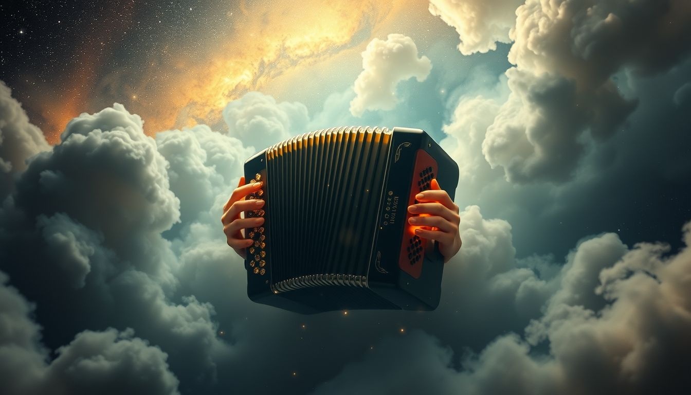 Rêver d'accordéon jouant seul révèle influence spirituelle profonde.
