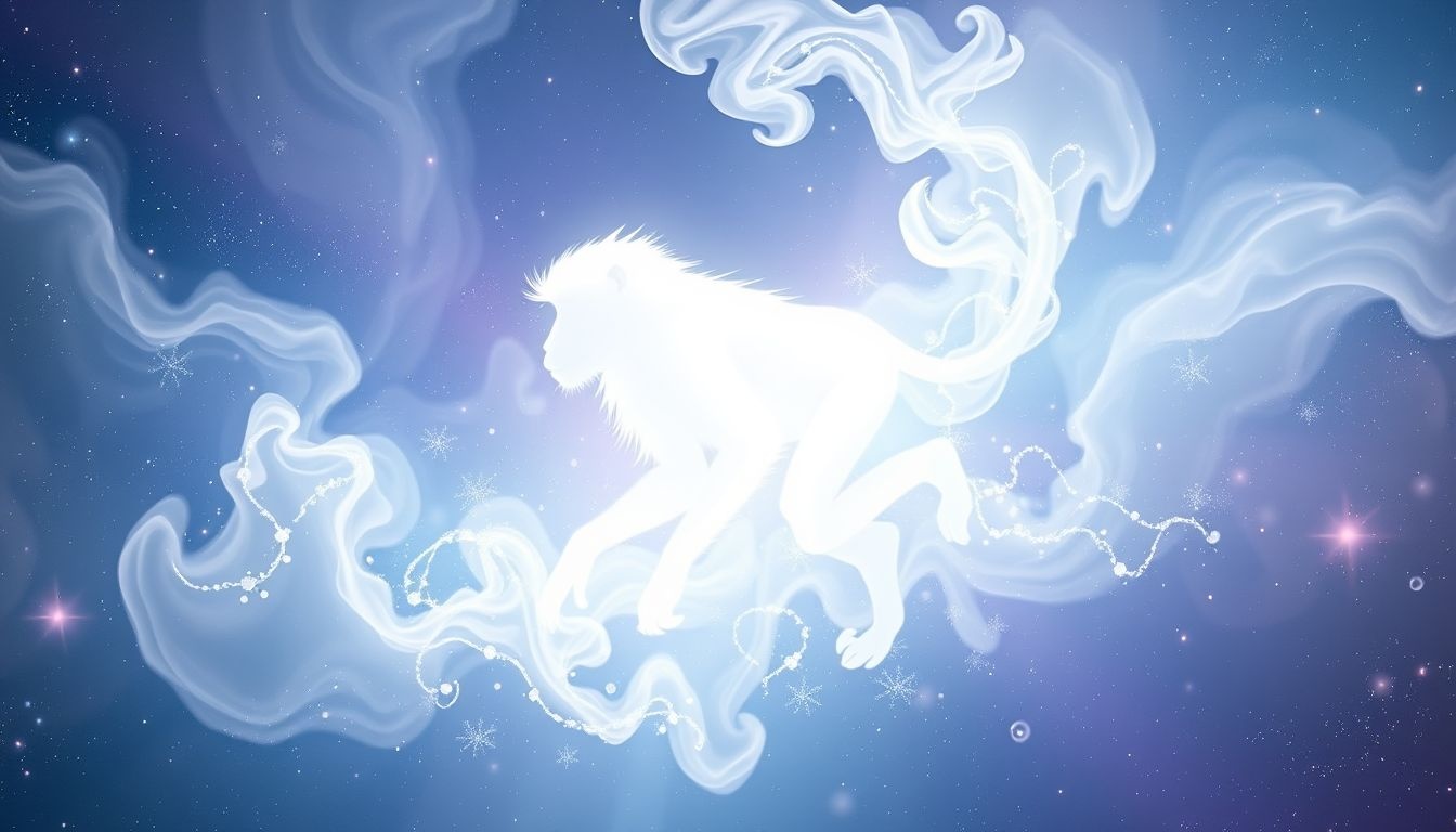 Rêver d’un babouin blanc symbolise pureté et sagesse intérieure.