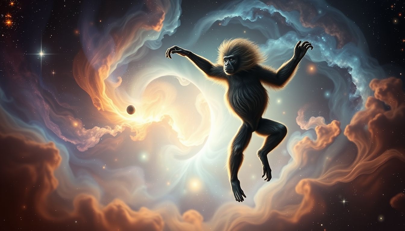 Rêver d’un babouin guinéen dansant symbolise la joie intérieure.