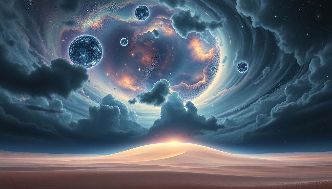 Rêver d'un banc de sable orageux symbolise des conflits intérieurs intenses.