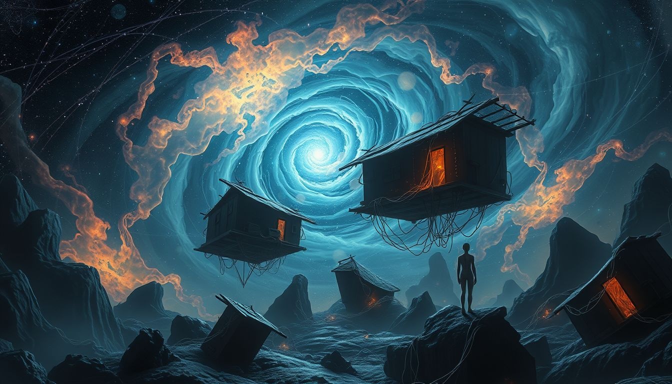 Rêver d’un bidonville futuriste reflète l’angoisse face au progrès.