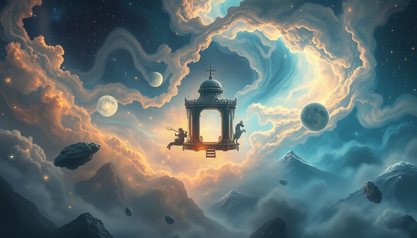 Le paysage du rêve façonne la signification du chariot.