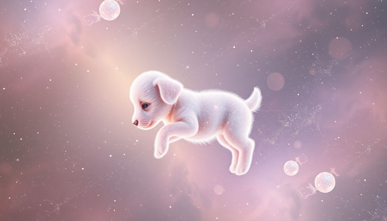 Rêver d'un chiot symbolise souvent un renouveau tendre et fragile.