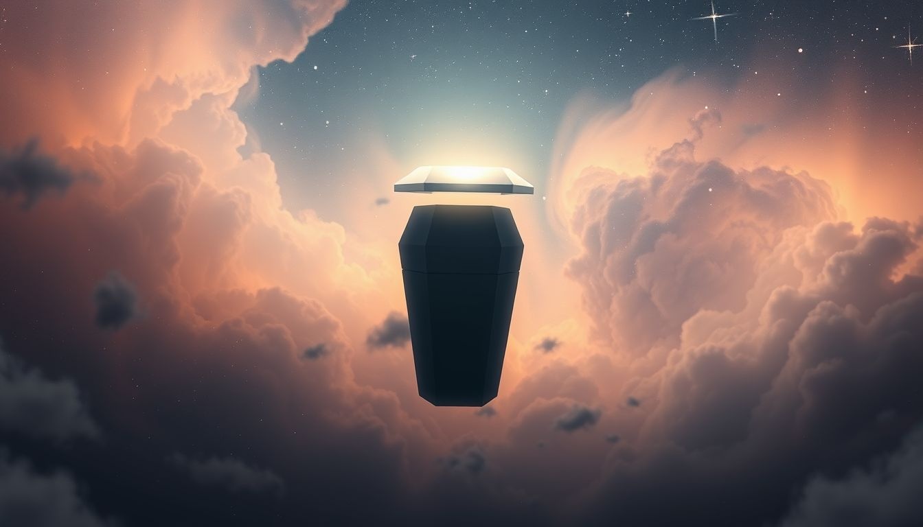 Rêver d'un couvercle sur un cercueil symbolise l'acceptation du deuil.