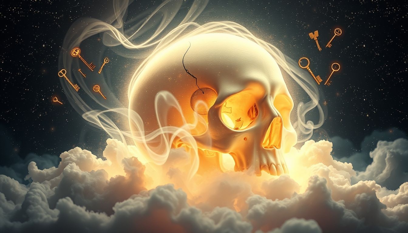 Rêver d’un crâne enterré révèle des mystères intérieurs enfouis.