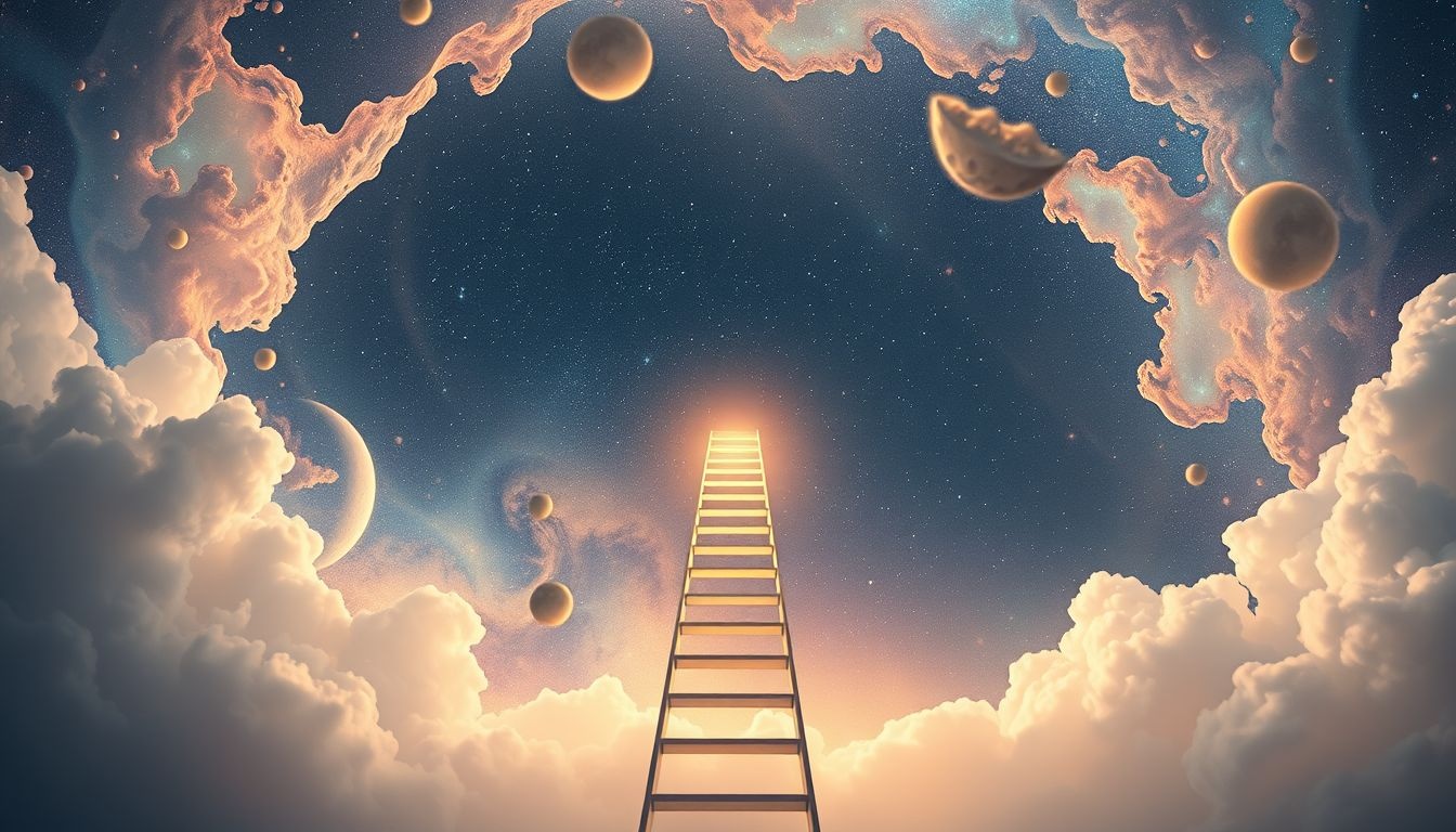 Rêver d’un escabeau symbolise l’ascension vers de nouvelles perspectives.