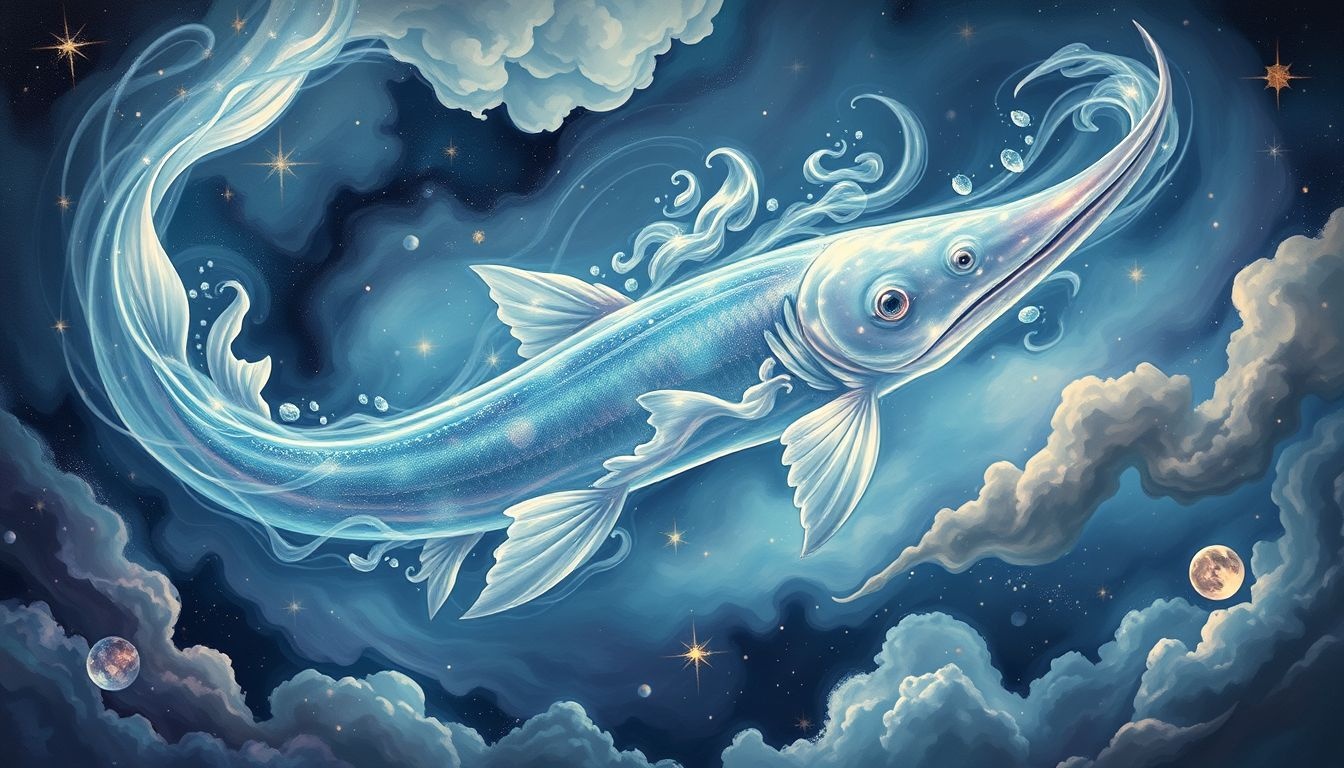 Rêver d’esturgeon symbolise souvent une profonde transformation intérieure et évolution.