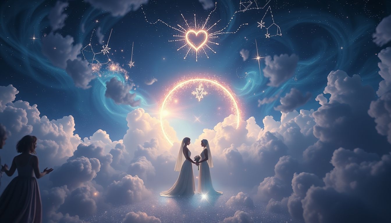 Rêver d'un mariage à minuit symbolise un nouveau départ secret.