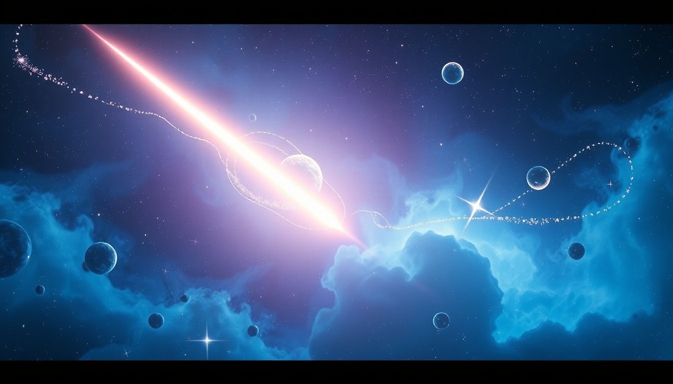 Rêver d’un météore symbolise un changement soudain inattendu.