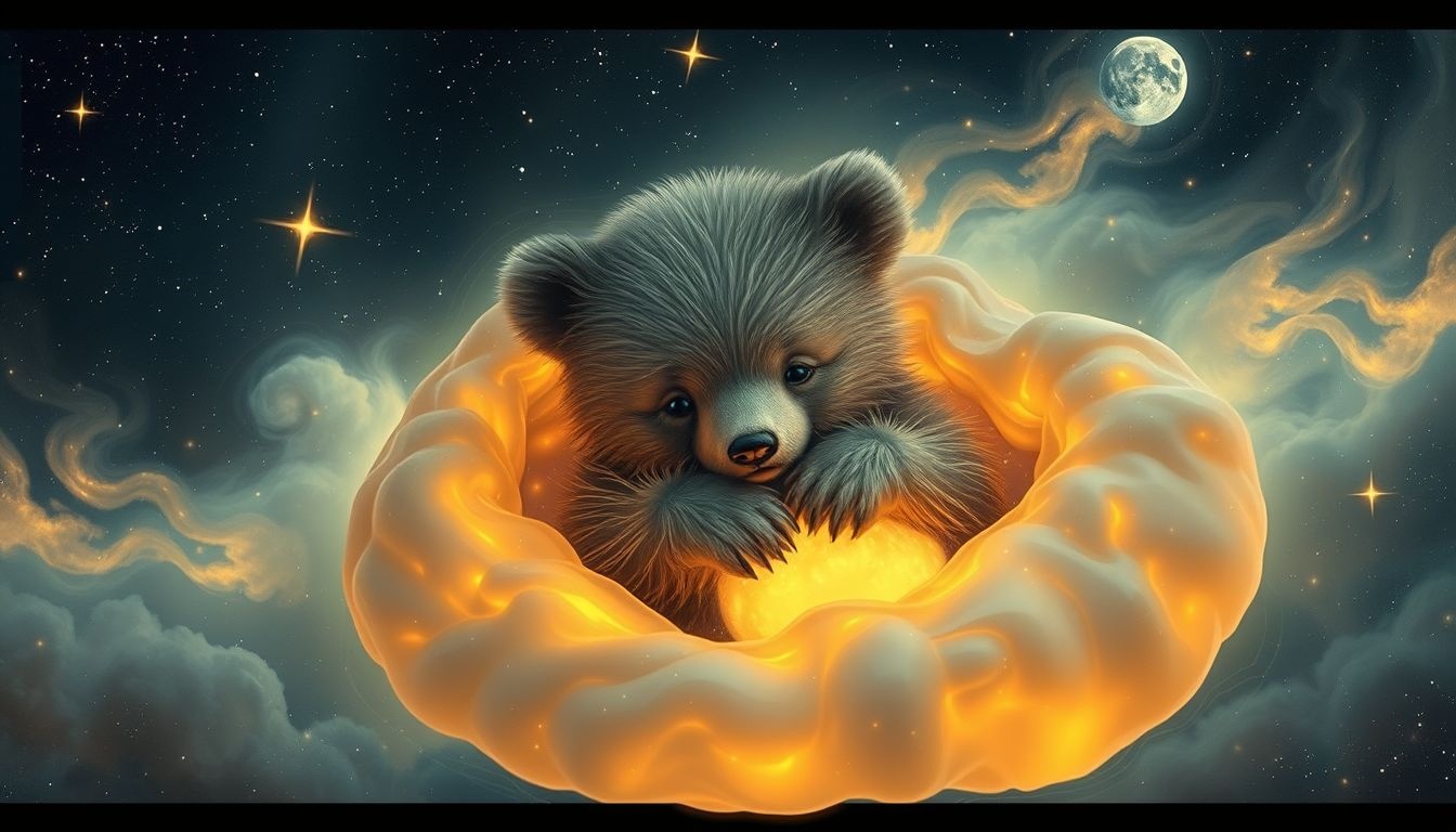 Rêver d’un ourson familial symbolise souvent protection et douceur intérieure.