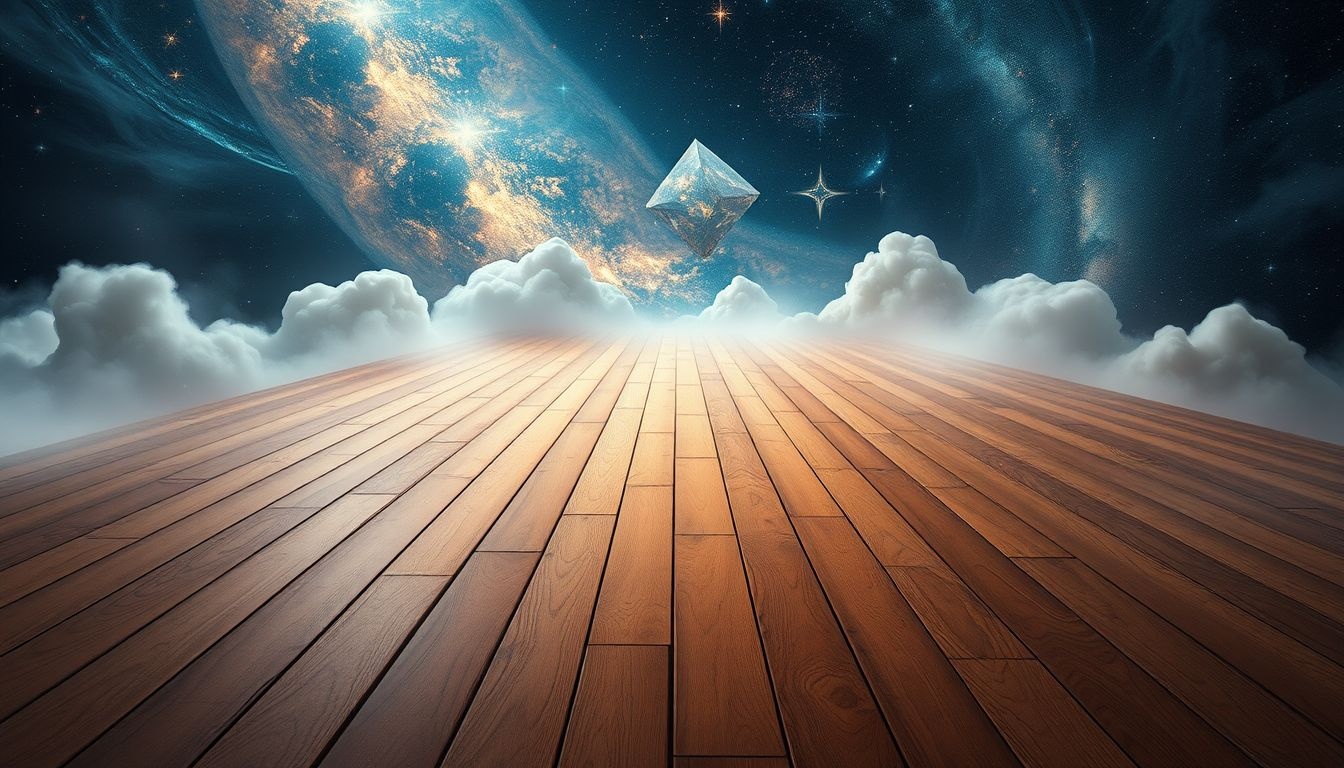 Rêver d'un parquet infini révèle une quête intérieure profonde.