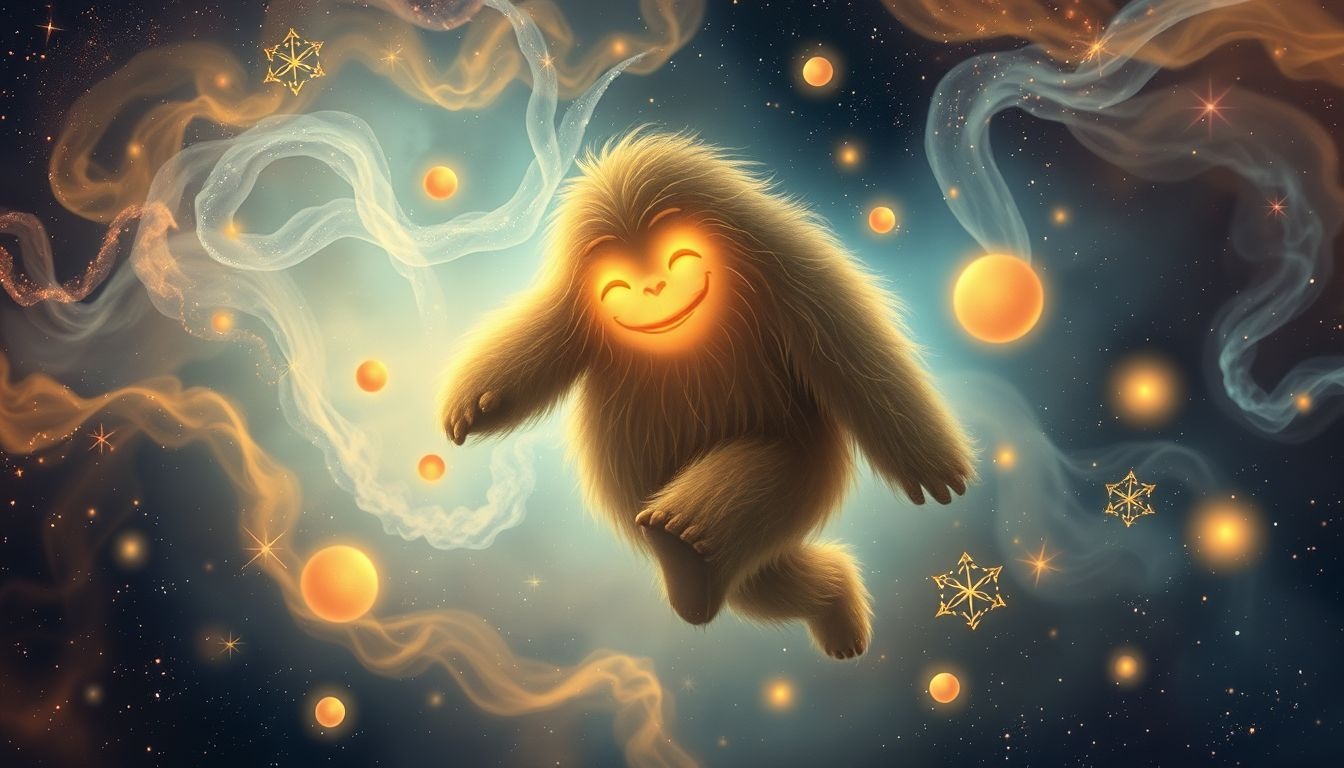 Rêver d’un Sasquatch riant symbolise joie et acceptation personnelle.