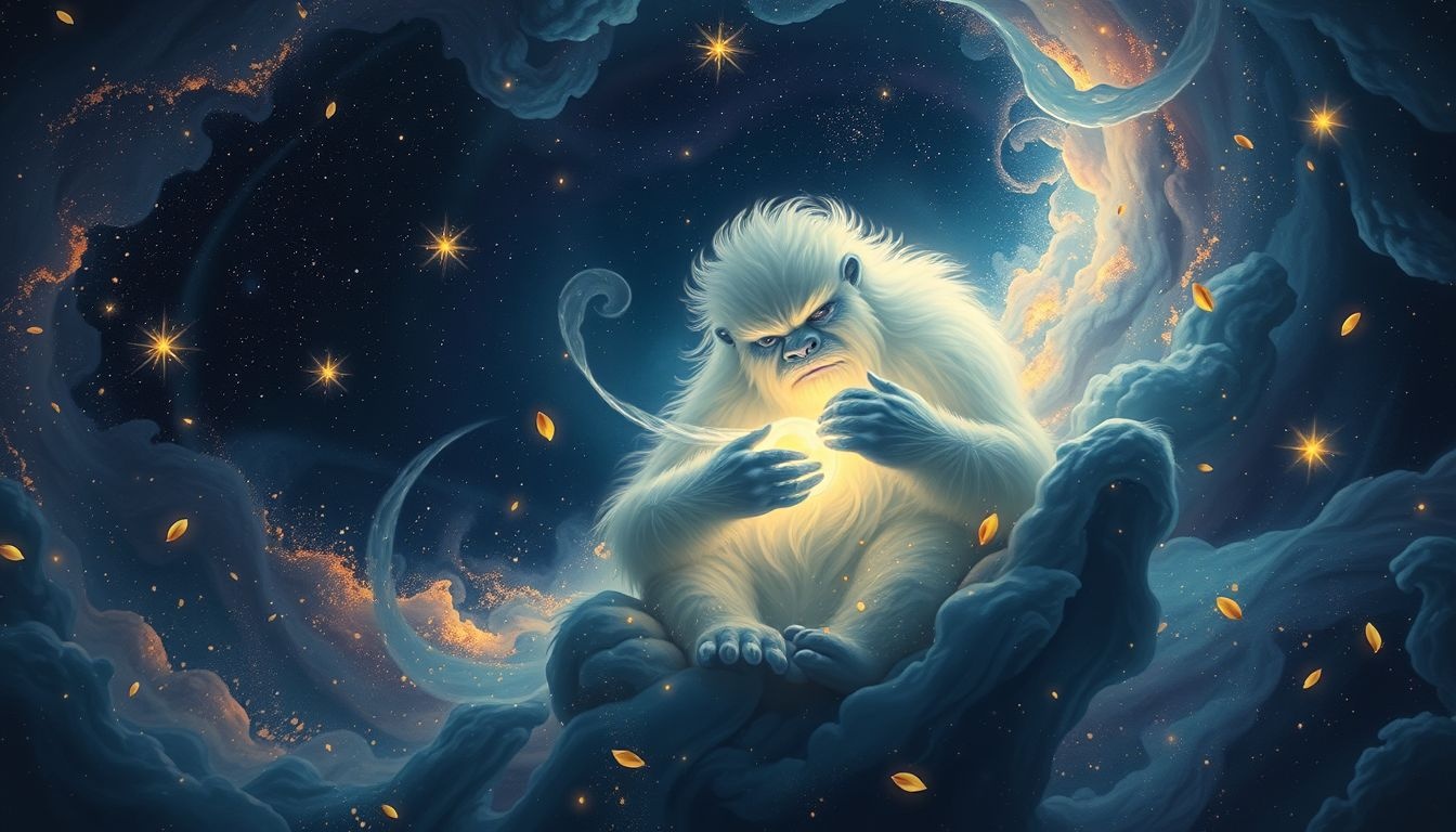 Rêver d'un yéti mangeur symbolise un désir profond de satisfaction.