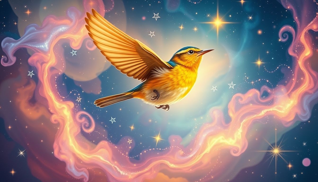Rêver d'une fauvette colorée symbolise créativité et optimisme vital.