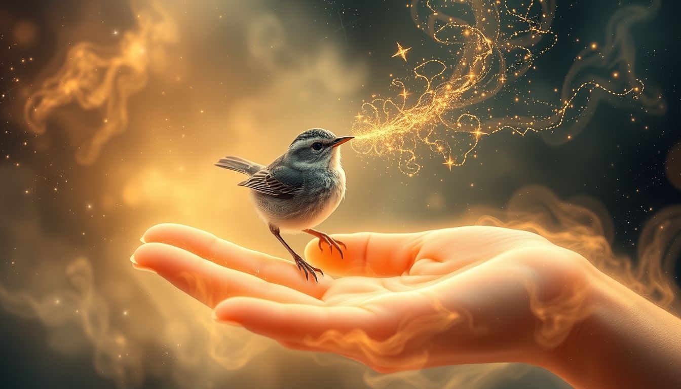 Rêver d'une fauvette parlante révèle un message intuitif caché.