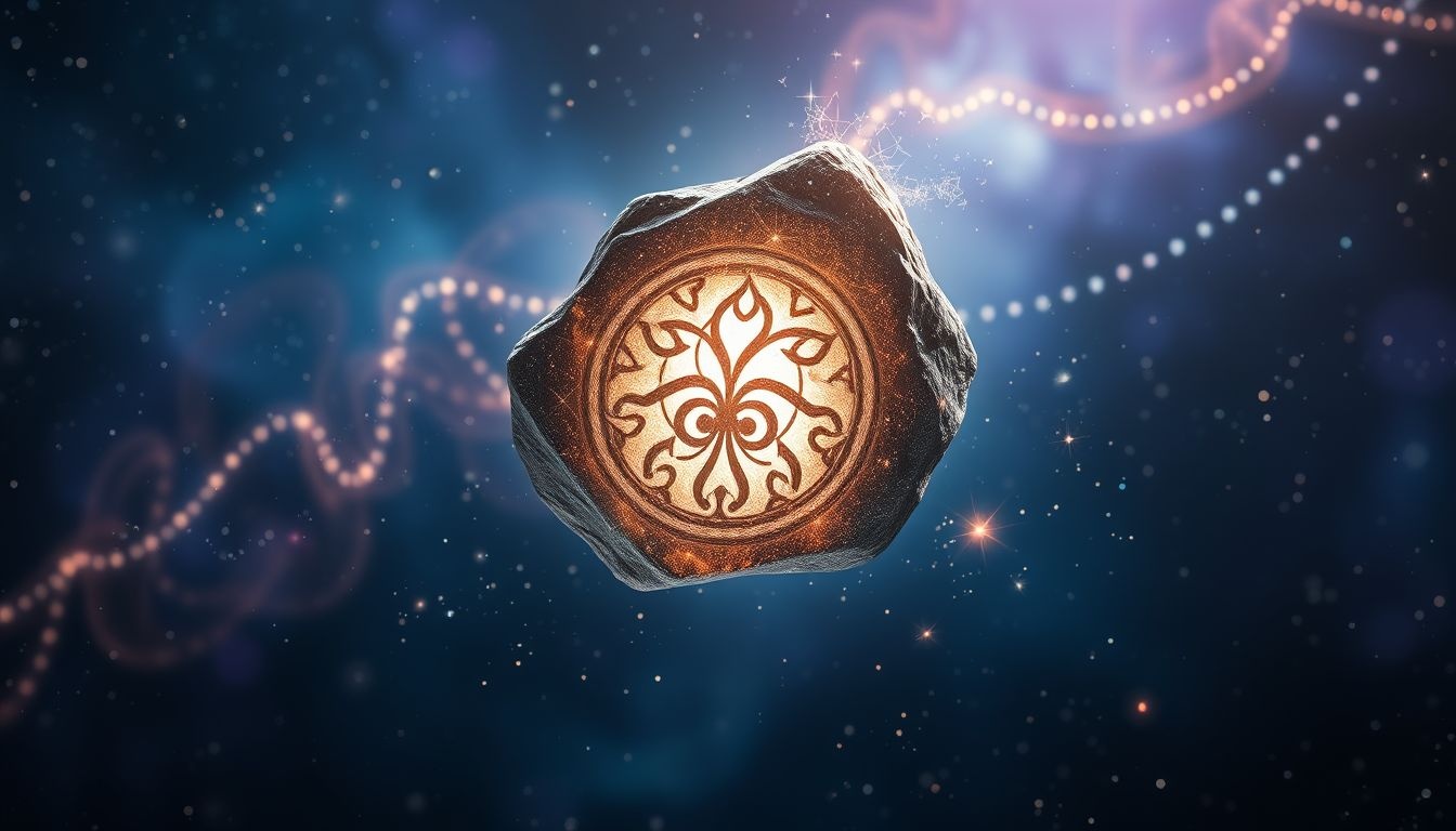 Rêver d'une pierre décorée symbolise créativité et protection intérieure.