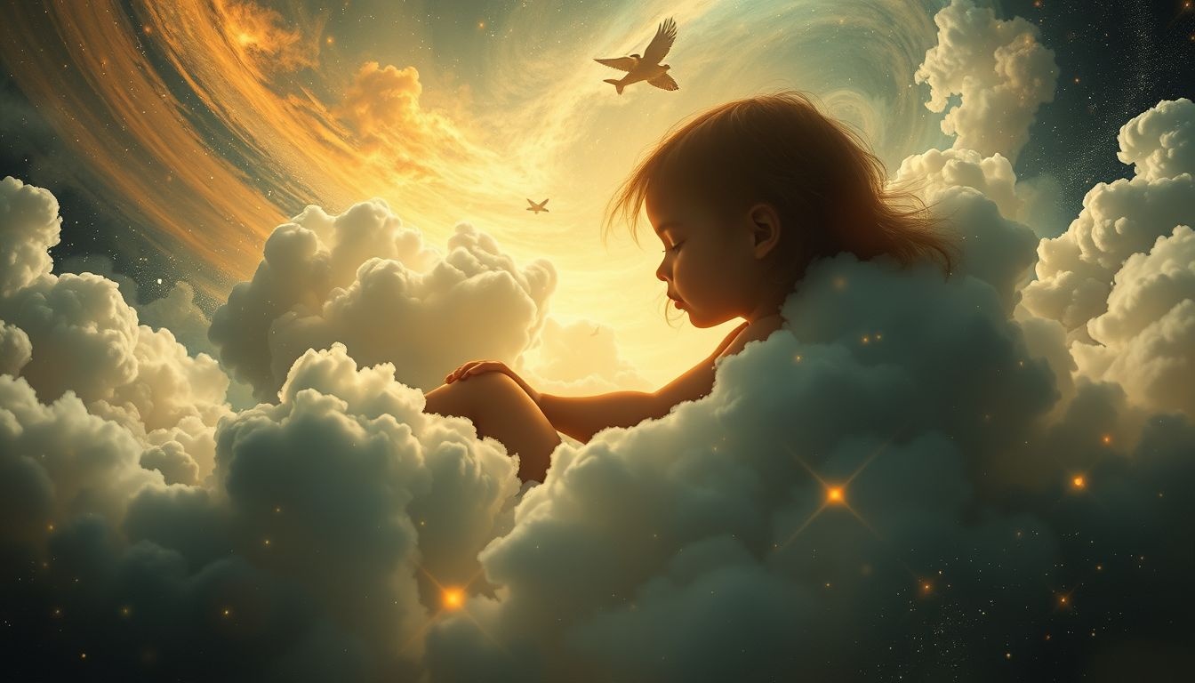 Rêver d'une silhouette enfantine évoque souvent l'innocence perdue.